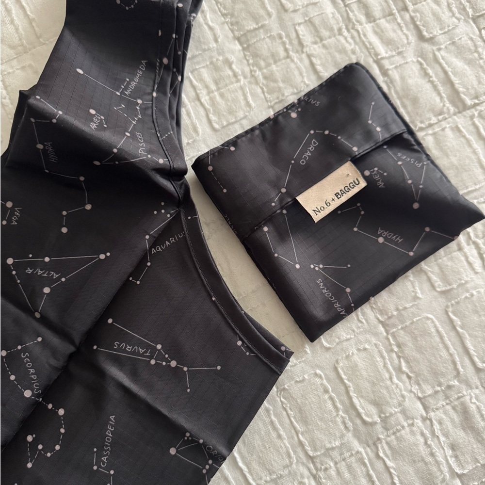 RESERVED New without tags, BAGGU No. 6 Black Constellation Print Bag, Standard